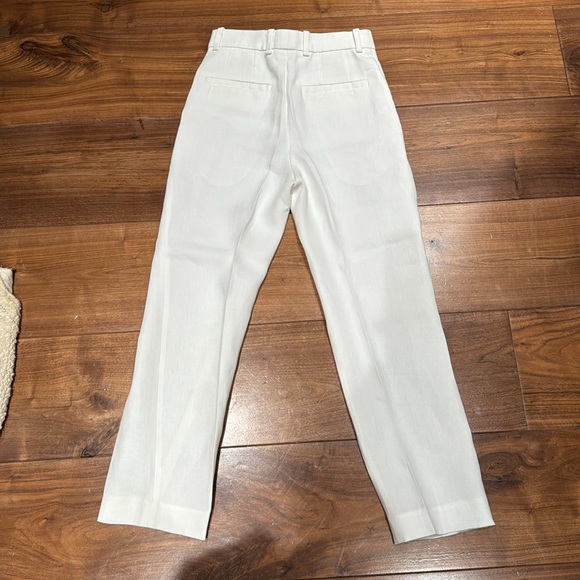 Chloe Linen Linen tapered Trouser Pants White Size FR34 - Picture 14 of 15